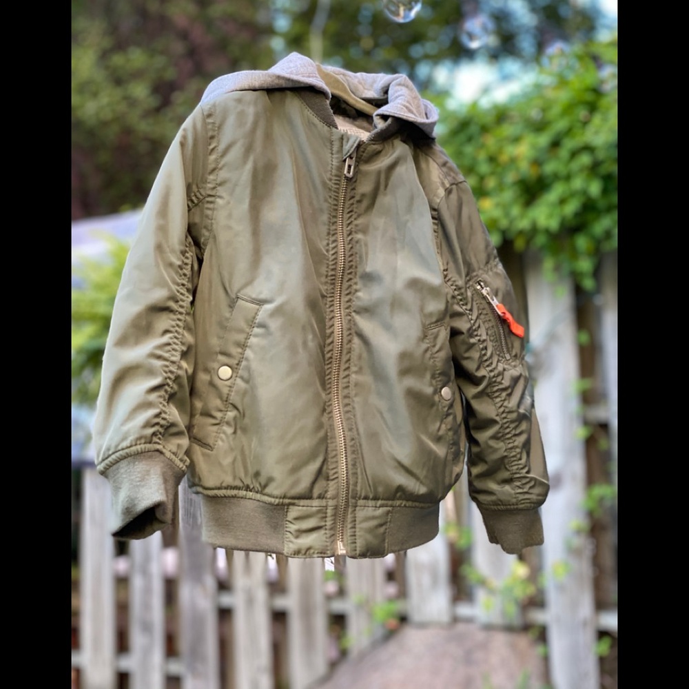 Lined hooded Flight Jacket